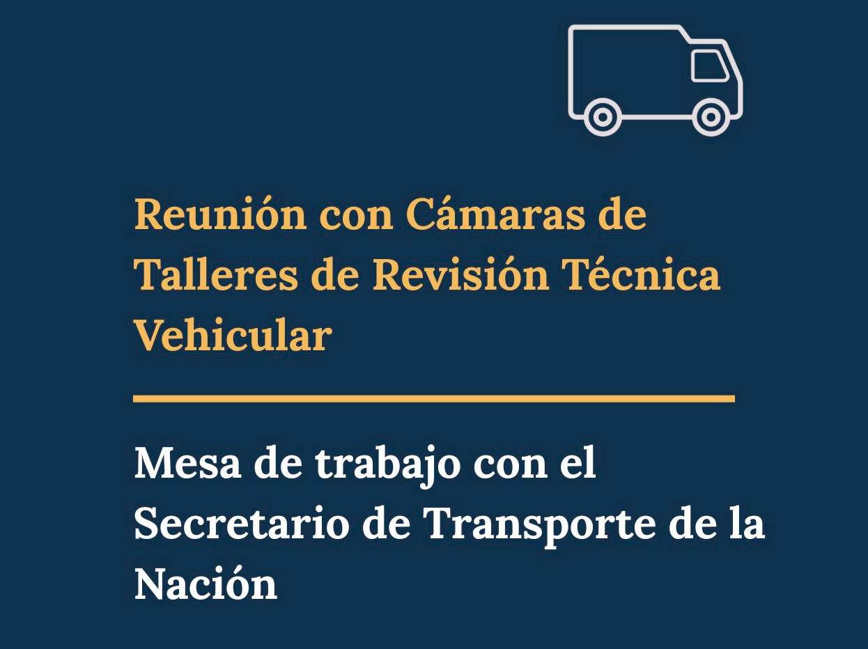 Reunión con cámaras de talleres de revisión técnica vehicular para fortalecer la agenda sectorial